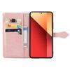 Pre Xiaomi Redmi Note 13 Pro 4G Magnetický obal na telefón Embosovaný Mandala Kvetinový Kryt so slotmi na karty