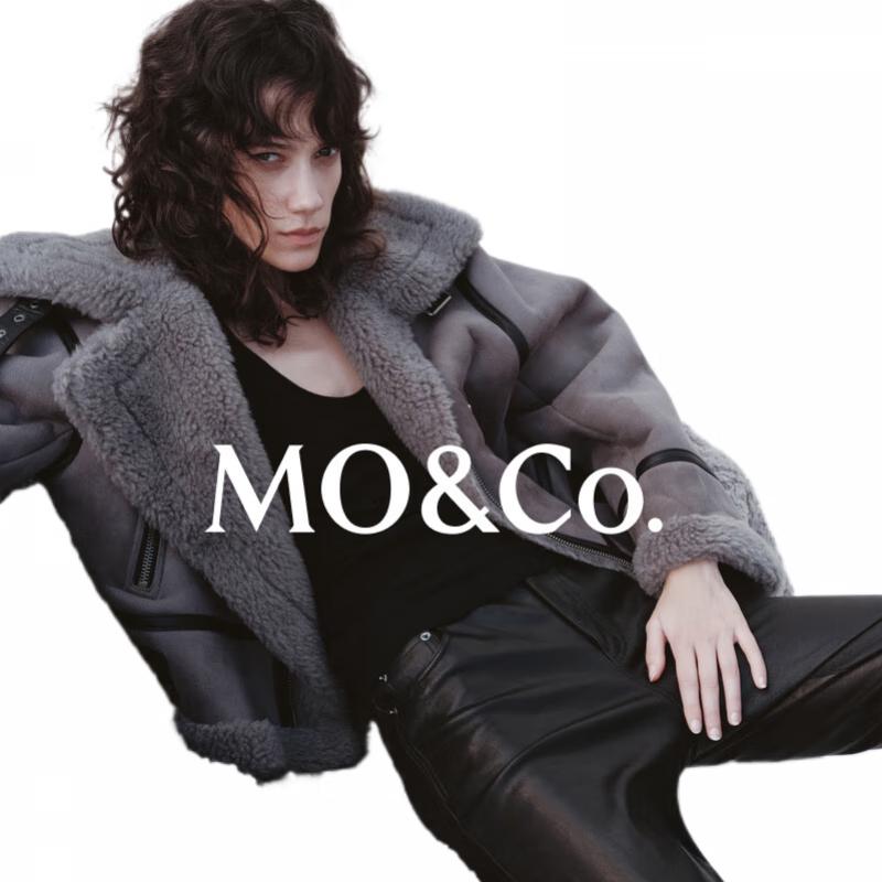 

MO&Co. Куртка из искусственной замши и тедди-флиса Qin Lan XS