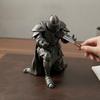 Настольный органайзер «Бронированный Рыцарь» 3D-печать, Подставка для ручек «Древний Воин», Серебристый оттенок