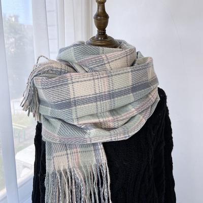 Scarf for Women In Winter, Autumn and Winter, New British Retro Plaid Scarf, Imitation Cashmere Warm Shawl
