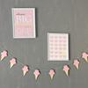Ice Cream Shape Wooden Hangings Nursery Home Kids Bedroom Wall Decor