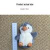 Adorable Penguin Plush Toy Pendant - Cute Red Peanut Design