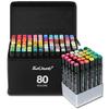 Marker Pen Permanent Marker Pen Sign Color Illustration Marker Permanent Marker Pen Set 80-Color Set, Set, Pen, Pen, Pen, (80-Color Set)