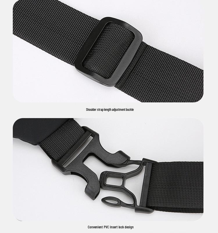 Men's Crossbody Bag: Stylish Cross-Border Single Shoulder Bag for Outdoor Sports, Cycling, Casual Travel, and Commute - High-End Chest Bag.