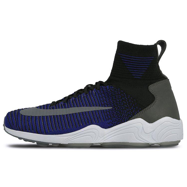 

Мужские кроссовки Nike Zoom Mercurial 11 Flyknit Black Deep Royal Blue темно-серые 844626-004