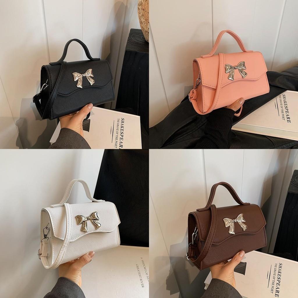 Stylish Small Handbag For Women 2024 Trendy Bow Accent Cute Casual Crossbody Bag