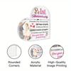  1pc Heart Shaped Acrylic Sign - 1st Anniversary Decor with '12 Months of Love, 52 Weeks of Bliss' Engraved Message, Romantic Couple & Floral Design 