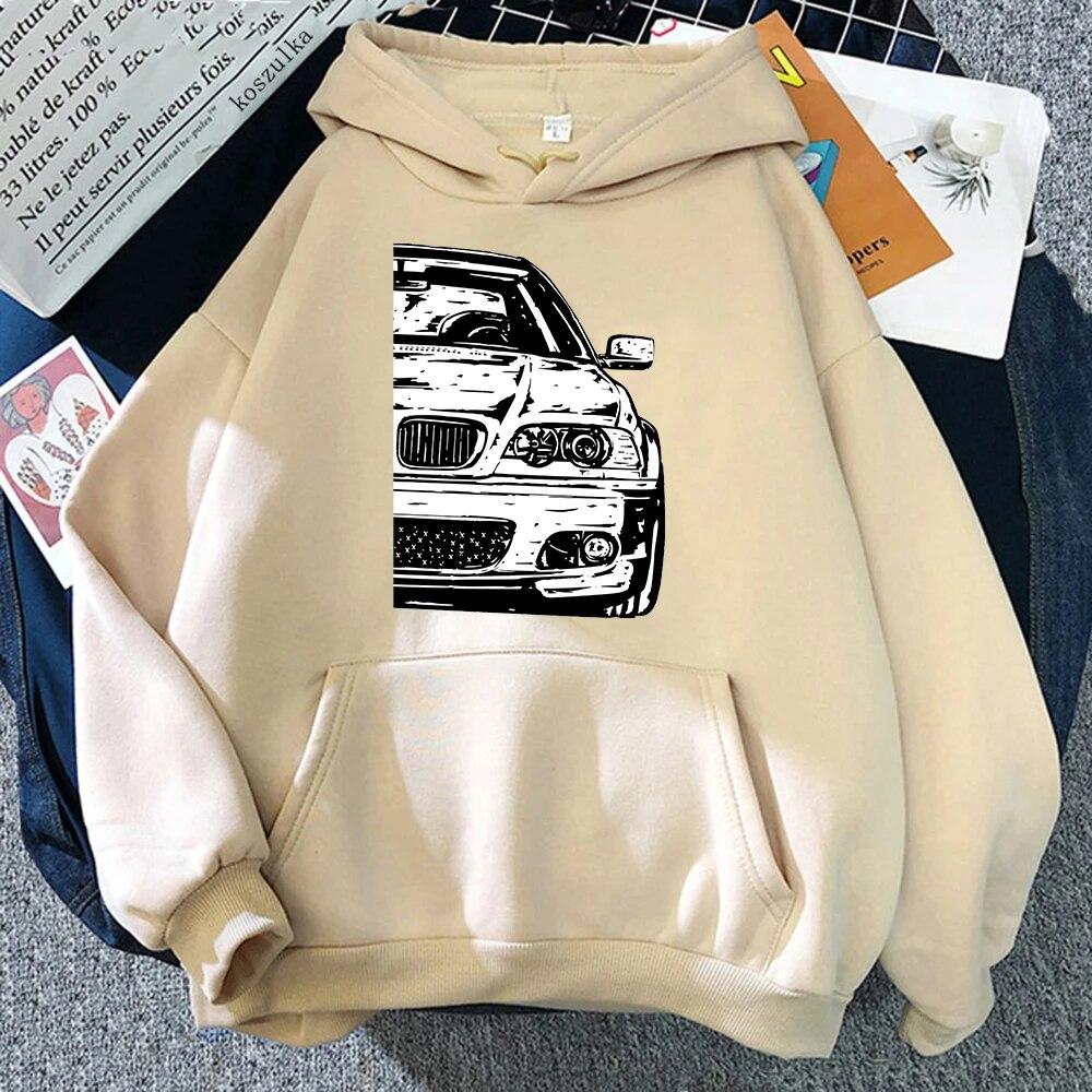 

Зимние толстовки с капюшоном с автомобилем E46, женские топы, эстетичная одежда, модная мужская толстовка с капюшоном с графическим рисунком, Harajuku Sudaderas L