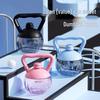 Portable Large Capacity Dumbbell Kettle Water Cup with Straw for Summer Fitness