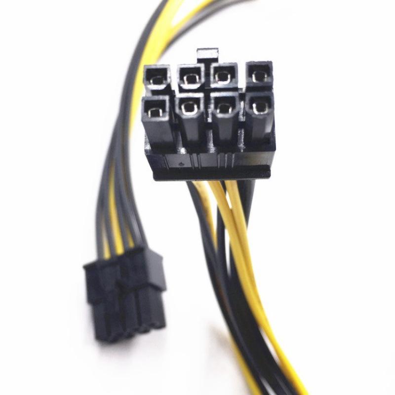 Dual 4-Pin to 8-Pin Power Cable for Discrete Graphics Cards