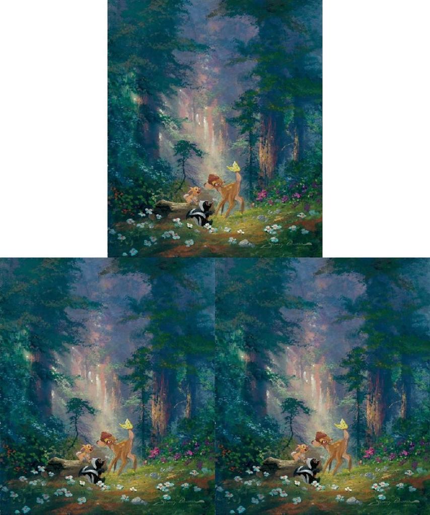 Charmante Wandkunst für Zuhause mit entzückenden Waldtieren wie Rehen, Kaninchen und Eichhörnchen