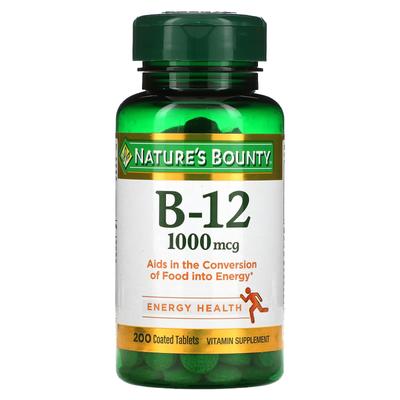 B-12, 1000 mcg, 200 Comprimidos Recubiertos