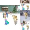 Adorno de Ángel Estrella Acrílica Iluminada con LED para Decoración de Árbol de Navidad