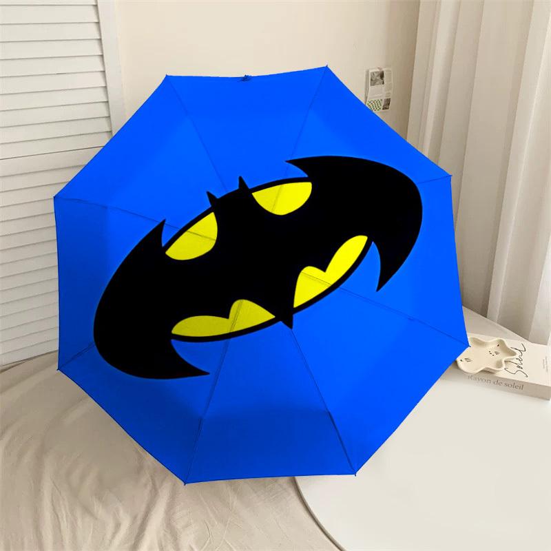 

1PC Warner batman logo Automatic Open/Close Umbrella with Windproof, 37-Rib Sturdy Canopy, Durable Ribs1254A