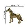 Antique Metal War Horse Statue Carving Traditional Chinese Fengshuis Home Office Decors Sculpture With Stable Base