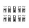 Single Hole Buckle Electroplated Adjustment Rope Buckle, Metal Spring Buckle 10pc