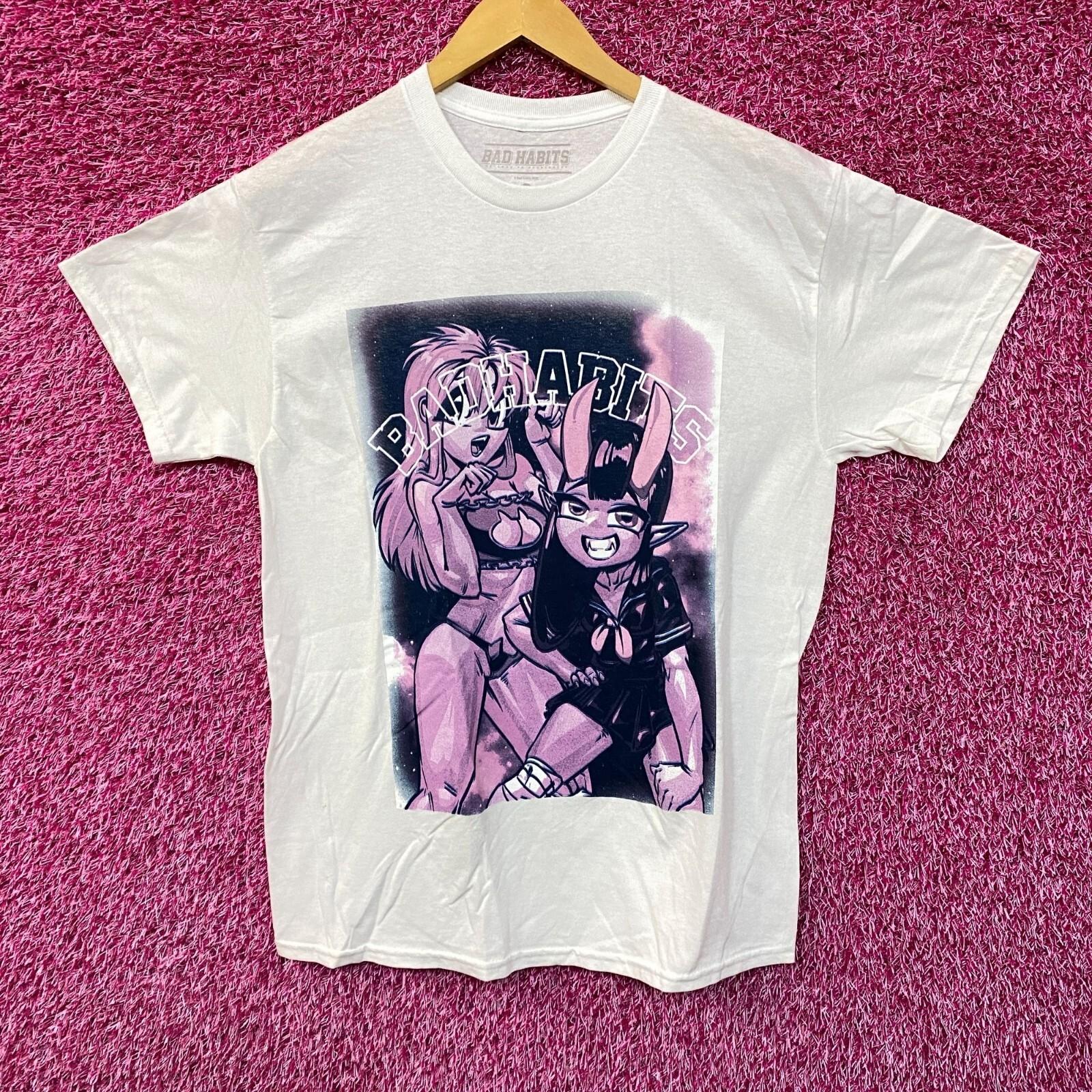 Bad Habits Waifu Devil School Girl  Prisoner Anime Tee M XXXL