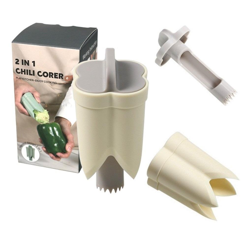ABS Pepper Seed Core Remover Quick Bell Pepper Cutter Fruit Vegetable Coring Tool  Kitchen Tools