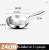 316 Stainless Steel Pan Set - Wok Non-Stick Pan Fried Meat Pot Coating-Free for Kitchen Utensils for Gas Stove Induction Cooktop