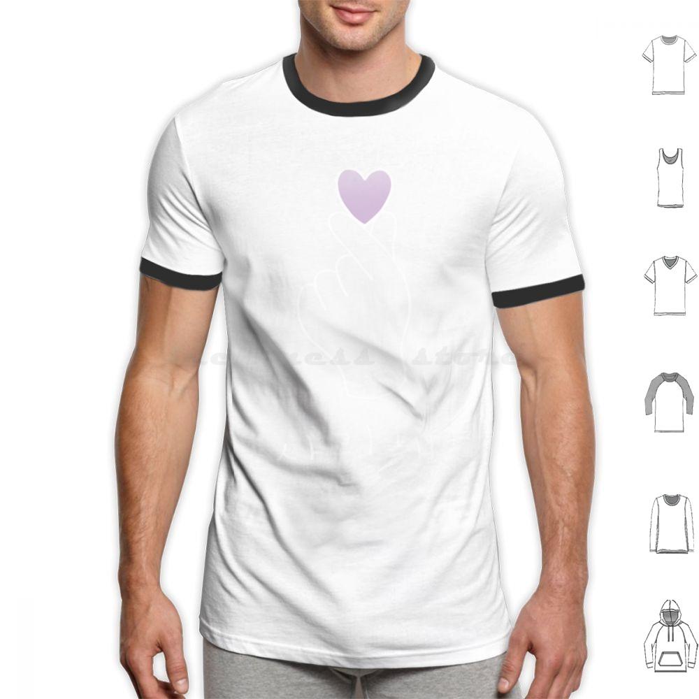 Saranghae KdramaKorean Heart FingerI Purple You Classic T Shirt Men Women Kids 6xl Saranghae Kdrama Korean Heart Finger I