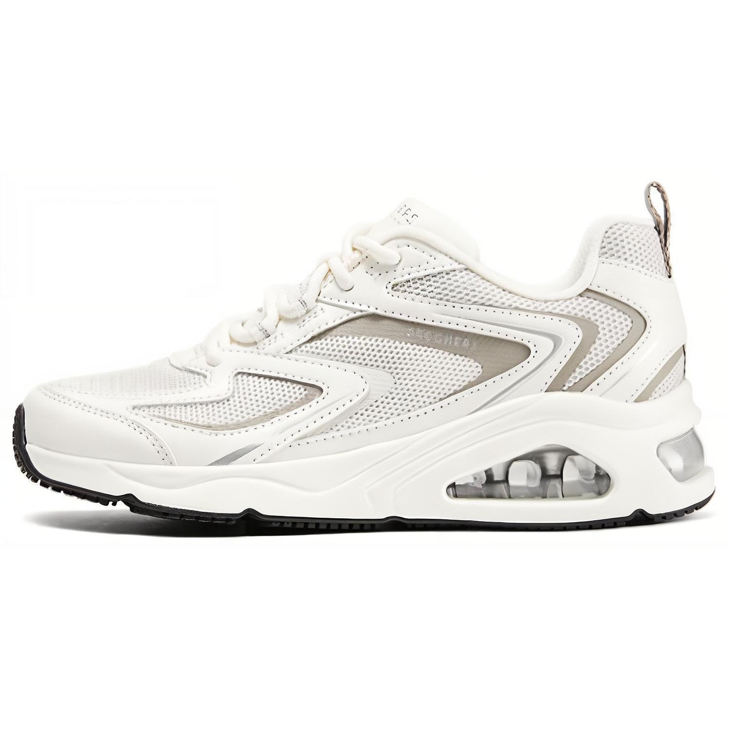 Кроссовки Skechers Tres-Air Uno Butterfly Модные Ретро-Тенденция Сетчатая Синтетическая Кожа Прочные Дышащие Низкие Беговые Кроссовки Женские кроссовки 177399-WHT 38.5