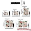 2D FLAT PRINTING 2pcs Curtains (Without Rod) Floral Spring Blossom Design(1) Easter holiday curtains with digital printing