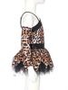 Girls Tribal Cosplay Costume Primitive Dress Sequins Details One Sleeve Design Puffy Silhouette Built In Briefs Dress Up