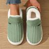 2025 New Men's & Women's Winter Cotton Slippers with Flat Thick Soles, Fur Lining, Versatile for Outdoor Wear