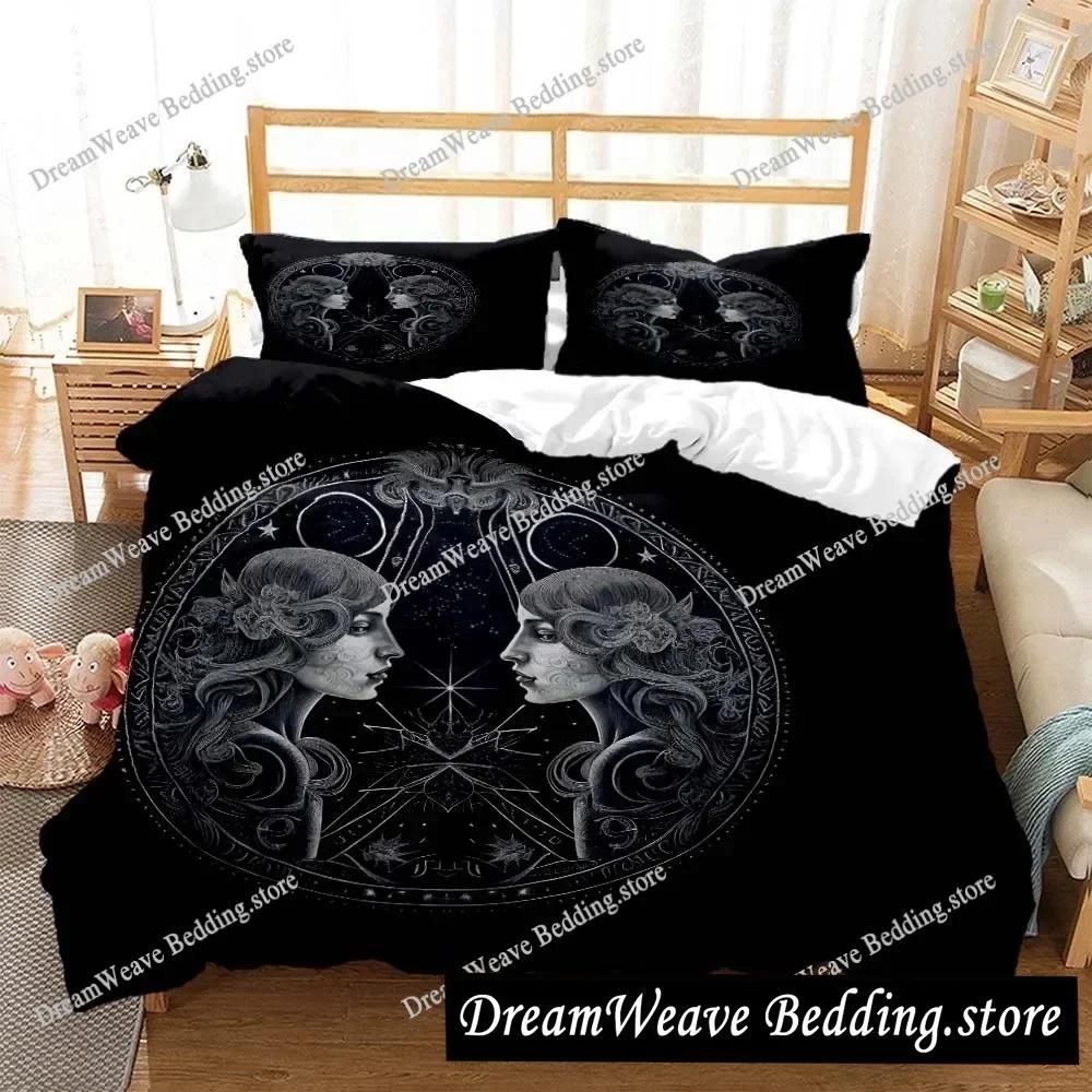 Constellation Personalized Print Quilt Cover Soft and Comfortable Comforter Bedding Sets Complete Size Customizable Luxury Gift