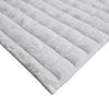Tapis salon damier extra-doux blanc 80x150