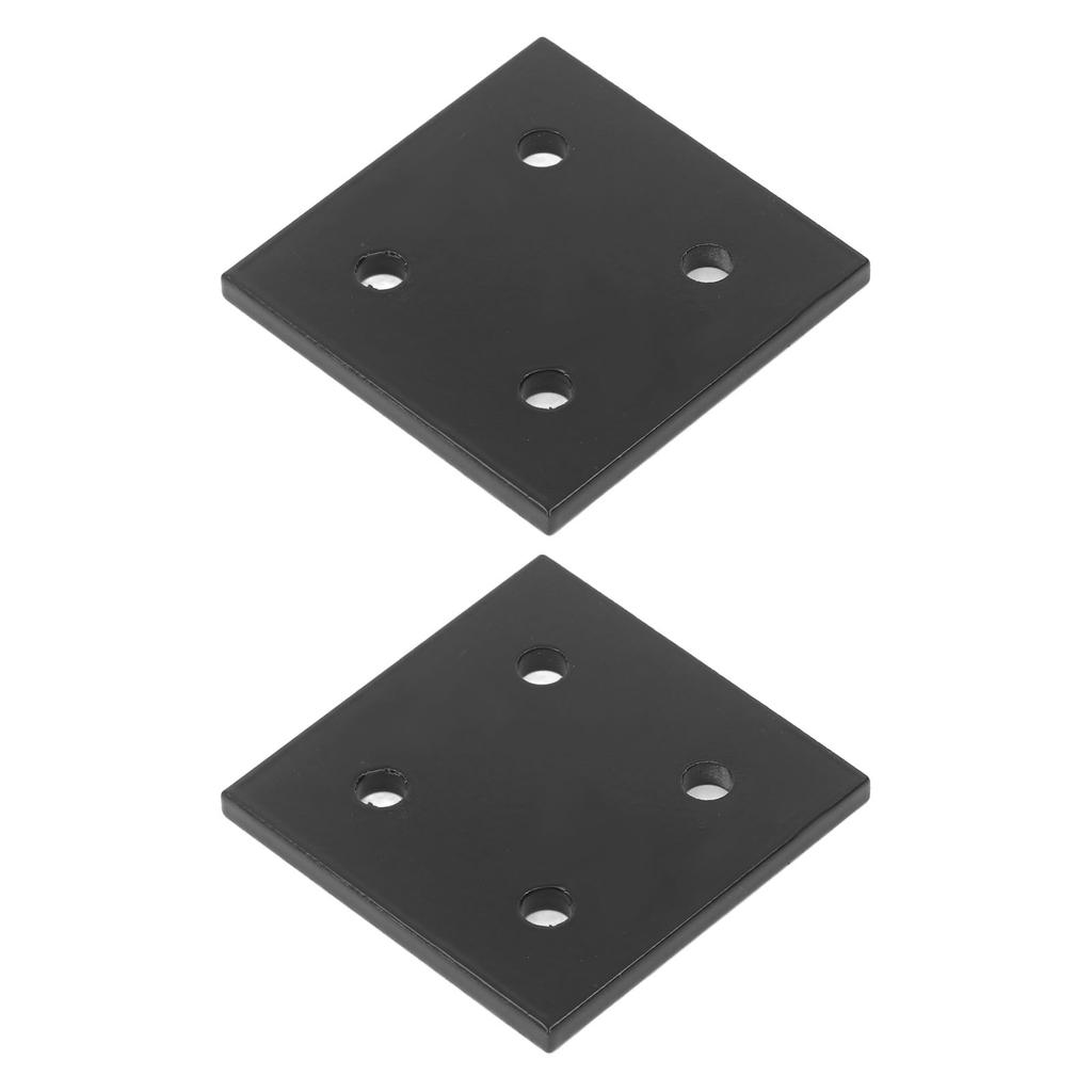 2Pcs Joint Plate Corner Fastener Rectangle Bracket Aluminum Profile Connecting for Wood 4 Holes 6060