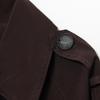2025 Autumn/Winter Women's Retro European/American Double-Breasted Short Trench Coat