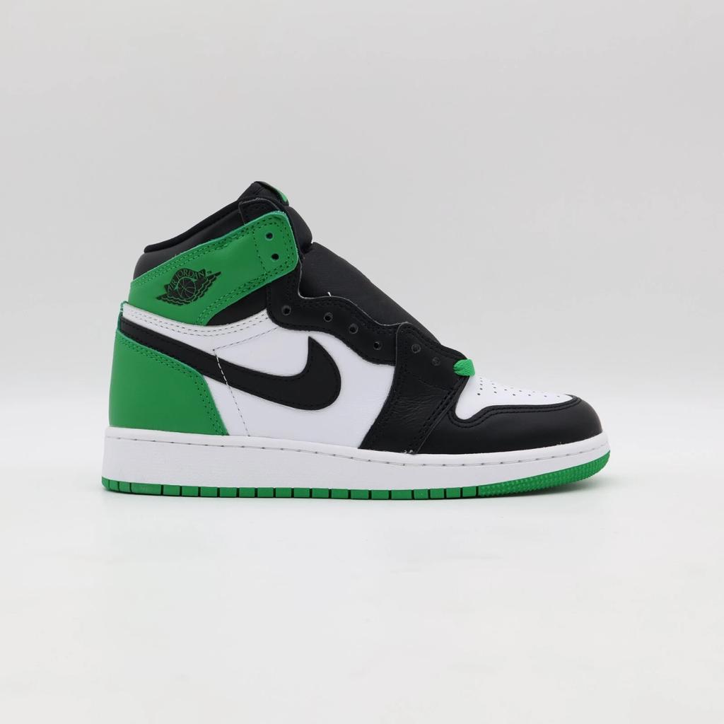 FD1437-031 Nike GS Air Jordan 1 Retro High OG Celtics Black and Lucky Green