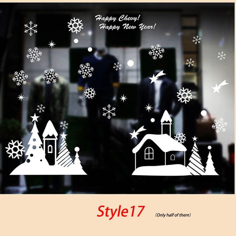 Timeless Design Removable Santa Claus Window Door Wall Sticker Vinyl Decal For Xmas Home Decor