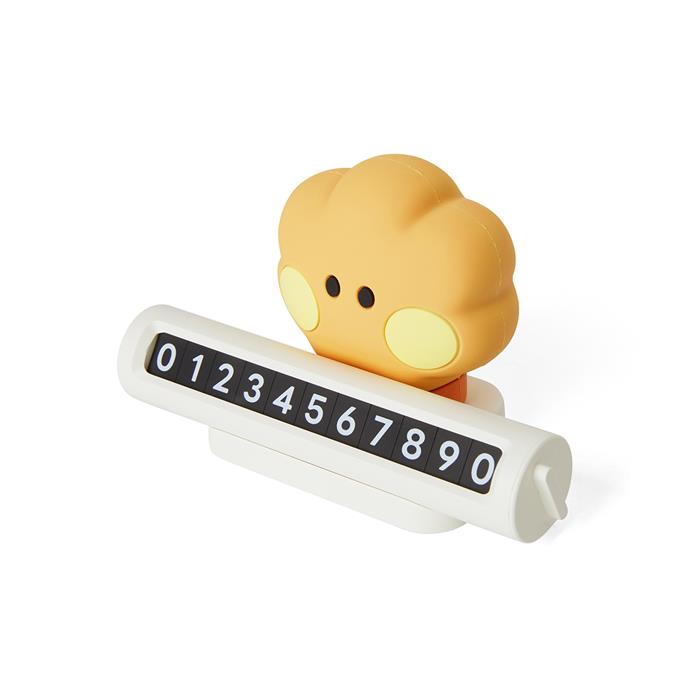 LINE FRIENDS BT21 SHOOKY Minini Car Figure Parking Number Plate