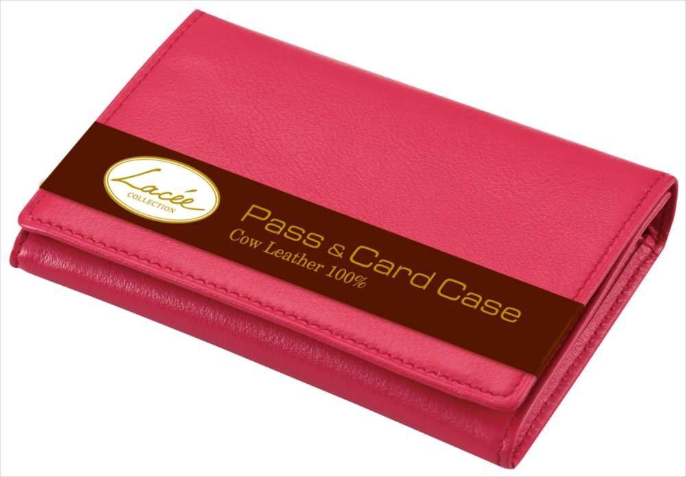 Raymay Fujii Pass Case Lace Black Genuine Leather NP2603B 8 x 11 x 2cm
