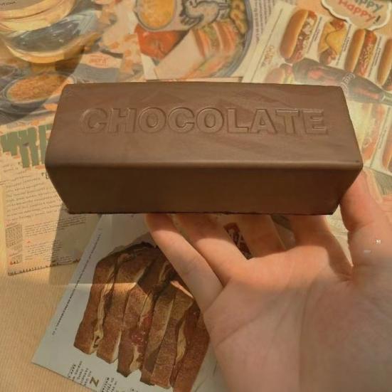 Chocolate Squeeze Toy Slow Rising Stress Relief Pinch Toy Soft Chocolate Squeeze Fidget Toy for Anxiety Relief Office School Travel