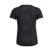 Under Armour Launch Elite Solid Color Crew Neck Short Sleeve T-Shirt Women Tops Black 1383365-002