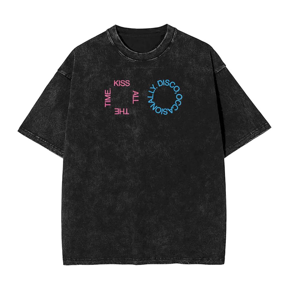 2026 Senaste H-Harry S-Styles Fläkt Herr Dam T-shirt Tvättad Vardaglig T-shirt Kortärmad Rundhalsad T-shirt Bomull Vuxenkläder Sommar