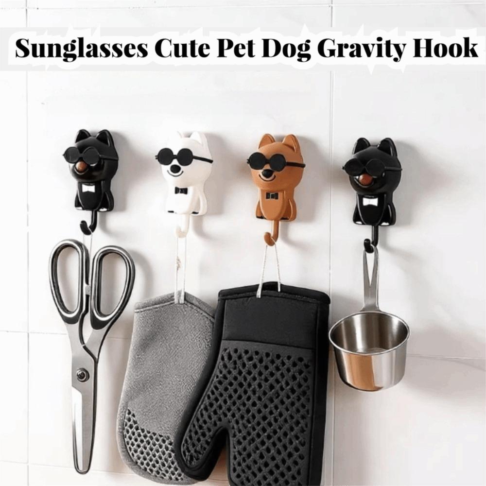 Self Adhesive Dog Key Holder No Drill Adhesive Coat Hook for Hanging Hat/ Key/ Towel/ Scarf