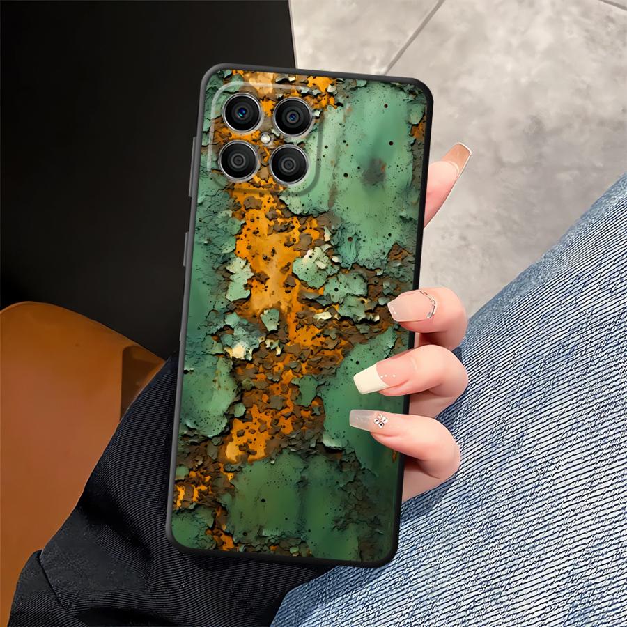 Retro Rust Design Soft Back Phone Cover Case for Honor X9c X7a X8 90 Lite X9 8X X7 70 X9a