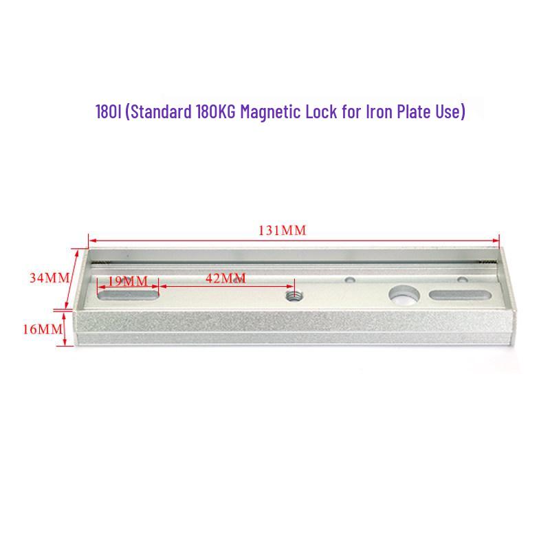 

Magnetic Lock Iron Plate Bracket with No Through Hole Needed – I-Type Base & U-Type Clamp Suction Plate