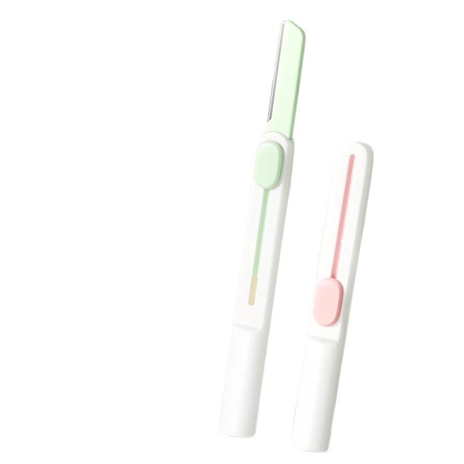 Newcomer Exclusive: Retractable Stainless Steel Eyebrow Trimmer & Shaver Set