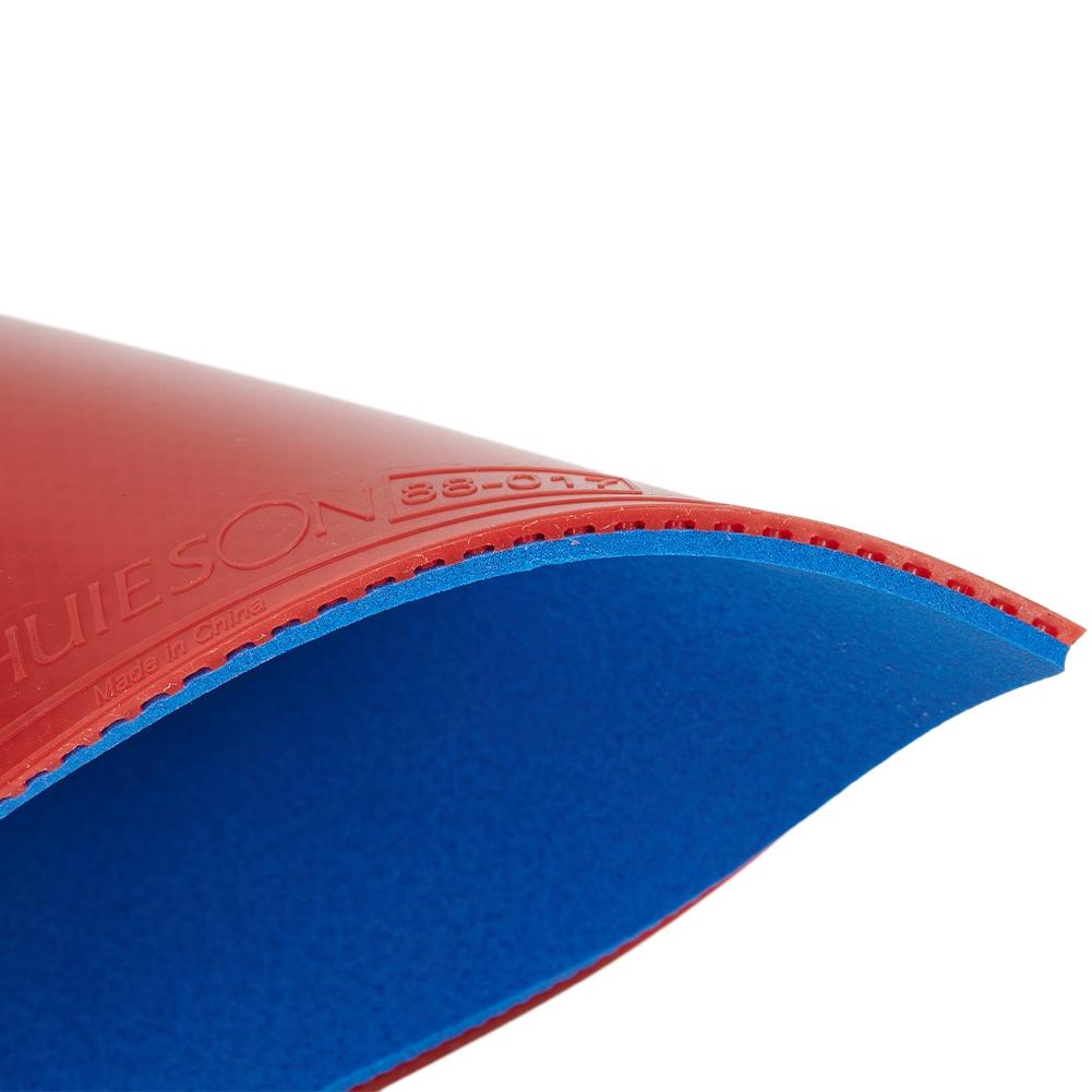 Rubber Table Tennis Sponge Cover 42-45 Hardness Black/Red