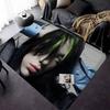 Mode B-Billie Eilish Sänger Zimmerteppiche Rutschfest Wasserabsorbierend Langes Streifenkissen Schlafzimmerteppich Haushalts Teppiche