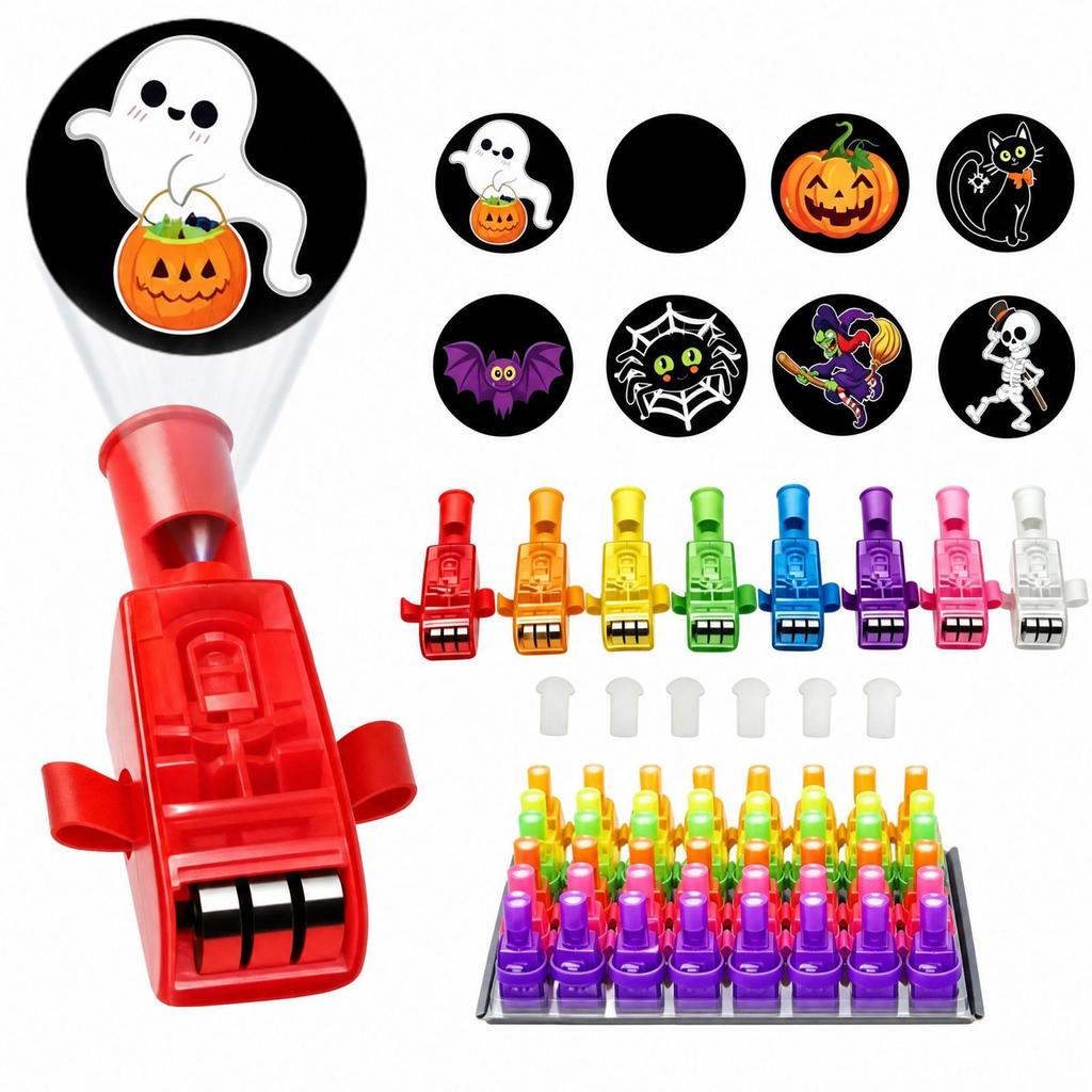 Halloween Projection Finger Lights 36 Pack Glowing Party Toys for Kids, or Prizes and Goodie Bag Fillers