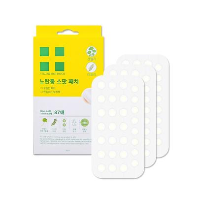 Yellow Barrel Spot Patch 87 Sheets Contains Centella Extract Tea Tree Oil 87 Sheets, 1 Unit