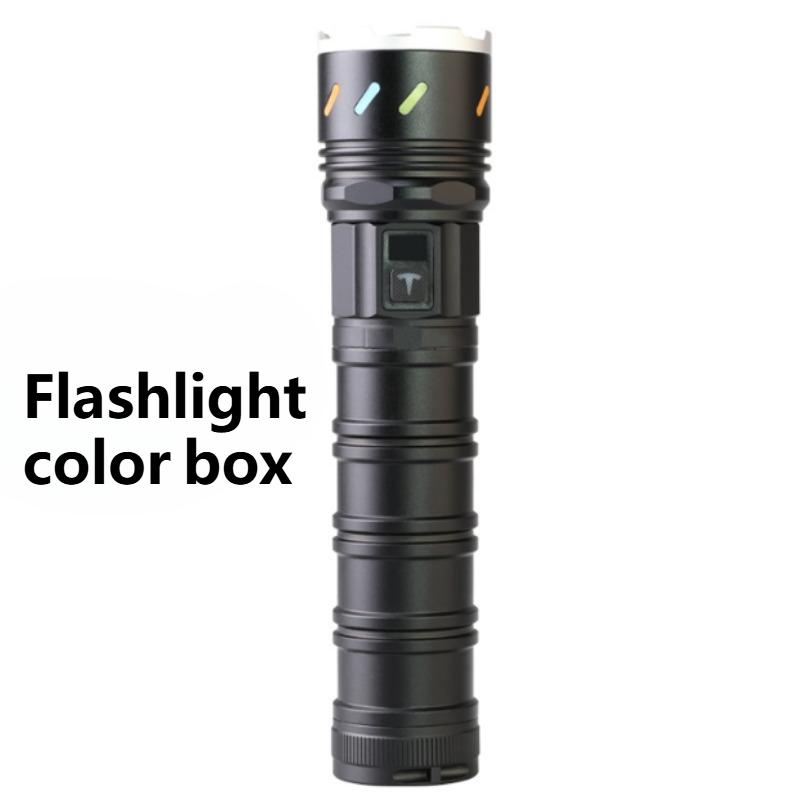 20000MAH 30W White Laser Flashlight TYPE-C Charging Zoom Digital Display with Fluorescence Strong Light Long-range Torch