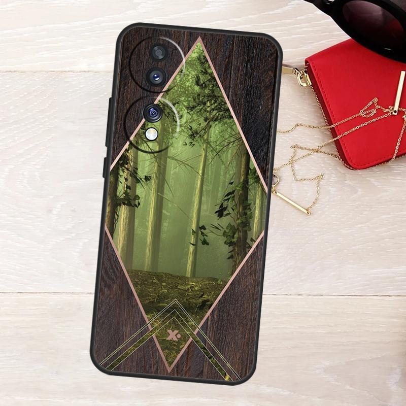 Forest Geometry Wood Nature Case For Honor Magic 8 5 6 7 Lite X9a X9b X9c X9d X8b X8c Win RT 50 70 90 200 400 Pro Cover