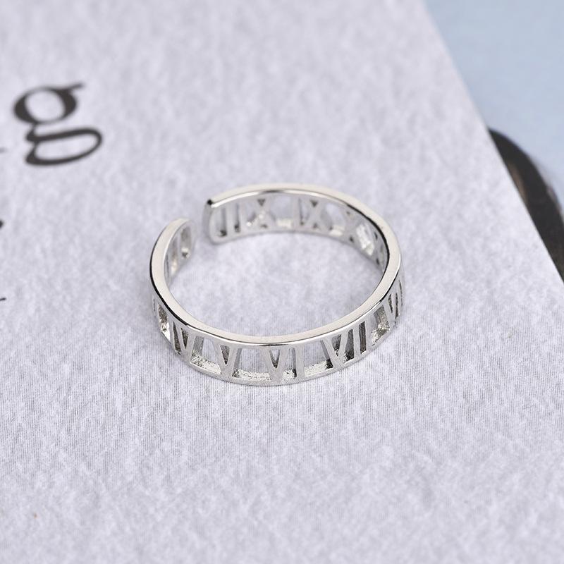 Fashion Personalized Index Finger Ring Niche Design Geometric Twist Open Ring Temperament Retro Couple Ring for Girlfriend Simple Geometric Ring